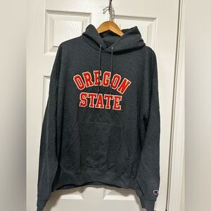 Vintage 90s Champion Oregon State Embroidered Hoodie Sweatshirt XL